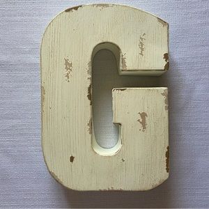 Ashland Distressed Rustic Capital Letter G Decor